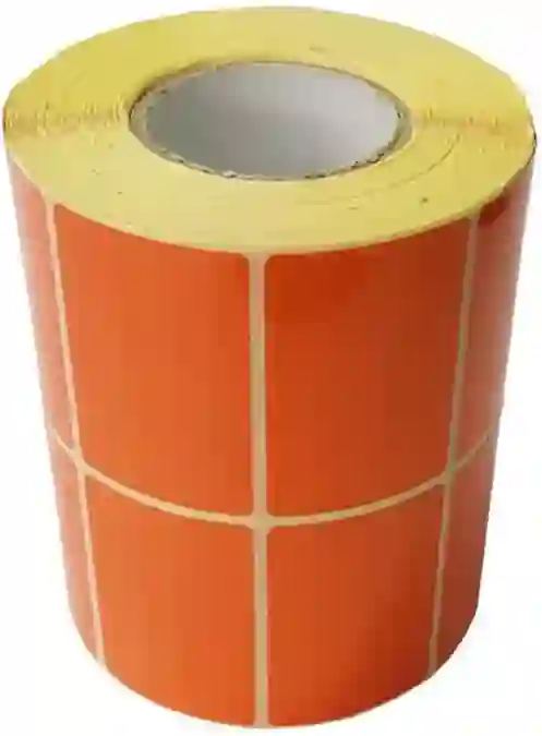 برچسب پی وی سی نارنجی دیجی کالا 34×51