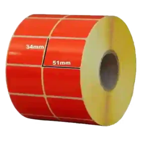 قیمت لیبل پی وی سی نارنجی 34×51